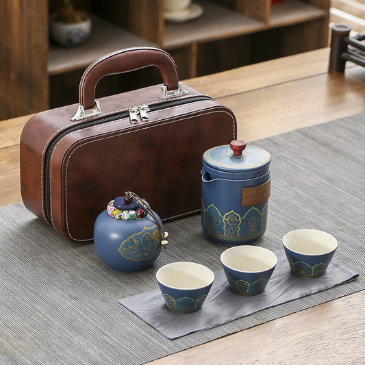 Portable travel tea set coffee set