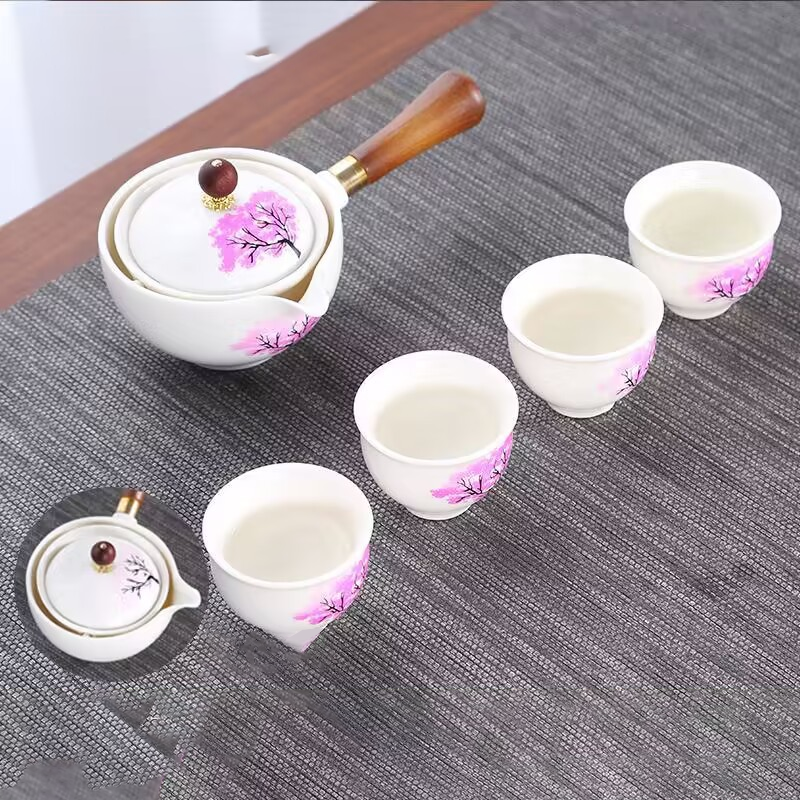 360° teapot Ceramic Kung Fu filter tea side handle pot ( 7 Styles )