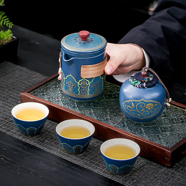 Portable travel tea set coffee set