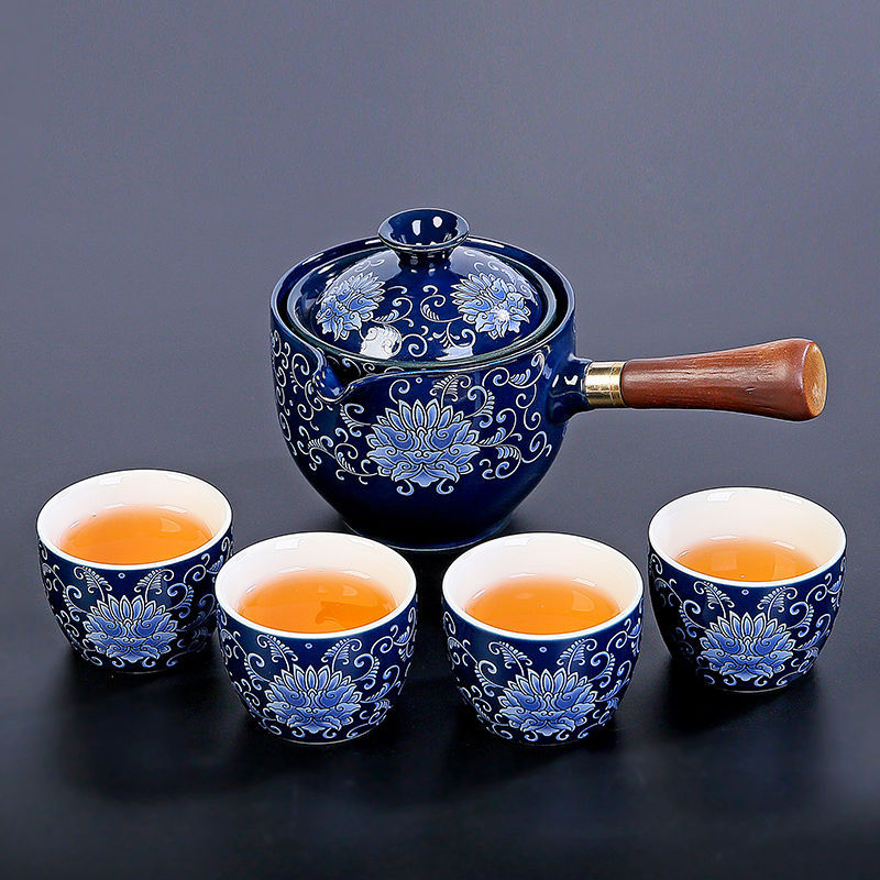 360° teapot Ceramic Kung Fu filter tea side handle pot ( 7 Styles )