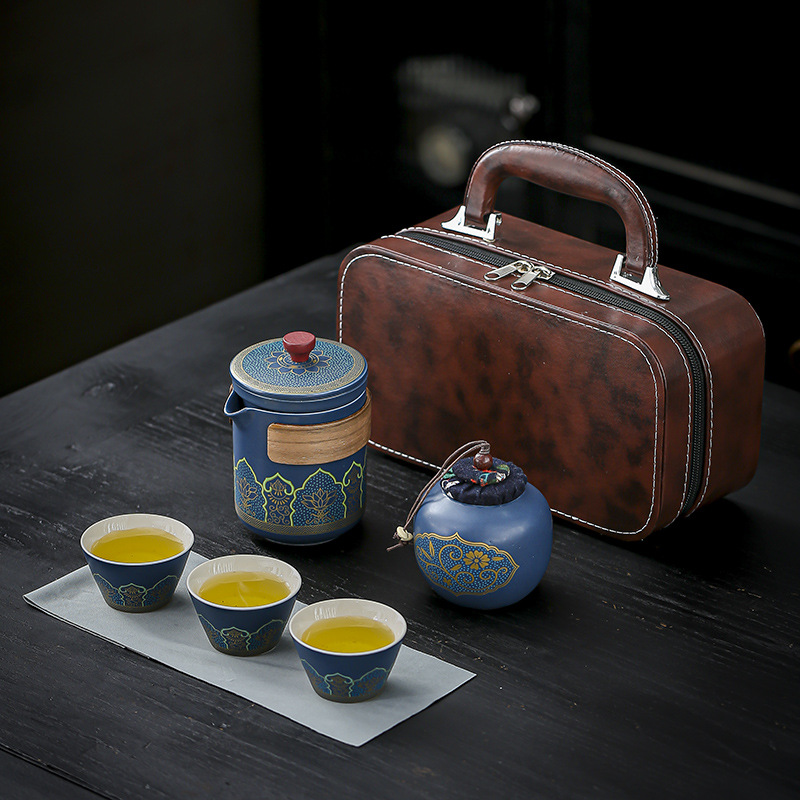 Portable travel tea set coffee set