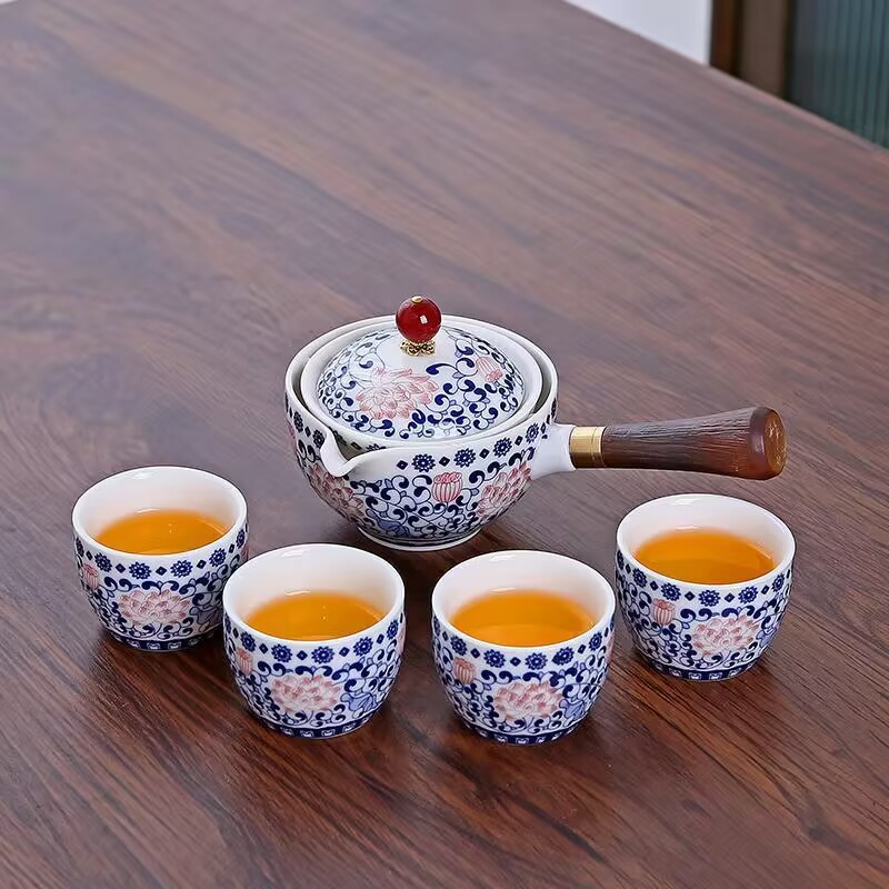 360° teapot Ceramic Kung Fu filter tea side handle pot ( 7 Styles )