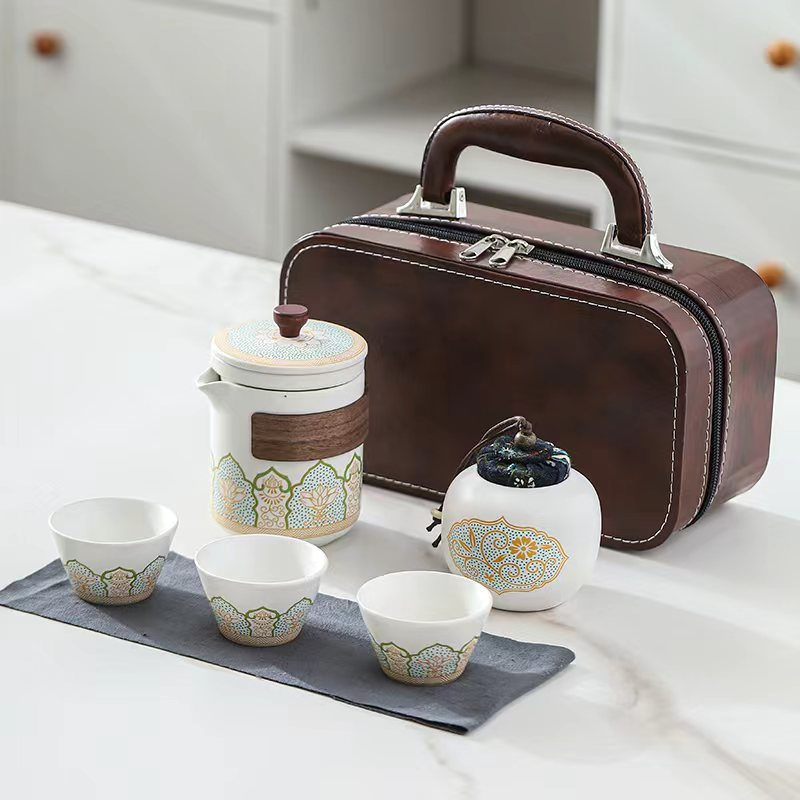 Portable travel tea set coffee set