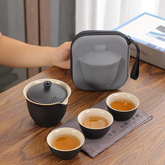 Pure handmade Travel tea set