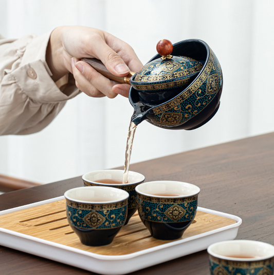 360° teapot Ceramic Kung Fu filter tea side handle pot ( 7 Styles )